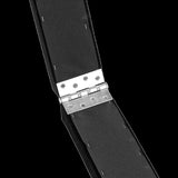 2.4m Gymnastics Folding Balance Beam Black Synthetic Suede V63-827841