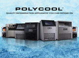 POLYCOOL Commercial Ice Maker Machine, up to 60kg/24hr, Timer & Self Cleaning Programs V219-FDSICMPY60KA