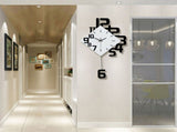 Nordic Style Wrought Iron Wall mounted Clock Hanging Wall Clock Living Room Bar V1294-YM0901-JY34064