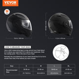 VEVOR Unmasked Motorcycle Helmet Motocross Helmet with Bluetooth Communication V952-MTCJMKOZBLMHYTES9V0
