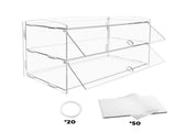 Alston 2-Tier Bakery Display Case Pastry Acrylic Cupcake Donuts Cake Pastry Clear Display V985-BAKERYDISPLAYCASE
