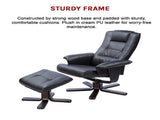 PU Leather Massage Chair Recliner Ottoman Lounge Remote V63-771935