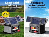 Giantz 5km Electric Fence Energiser PET Solar Energizer 0.15J SFC-SO15-5KM-PET