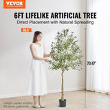 Artificial Olive Tree, 15.2cm Tall Faux Plant, Secure PE Material & Anti-Tip Tilt Protection V952-RZS6FTGLS000VAJSMV0