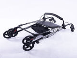 EQUIPMED 4 Wheel Lightweight Rollator Walker, Aluminium Frame, Seat, Carry Bag, for Seniors, V219-HELWLKEQ95TB