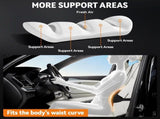 Back Cushion, Height Adjustable Lumbar Support Backrest Cushion with Washable Cover for Car Seat and V1189-LC-QP-00652