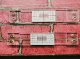 Crack Monitoring Record, 12Pcs Crack Measurement Tool, Crack Width Gauge, Clear Acrylic Corner Crack V1370-AZ4-07685