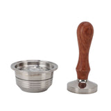 Reusable Coffee Capsule 304 Stainless Steel Refillable Coffee Filter Pod with Tamper Brush and Spoon V1294-YM0901-3113250031711