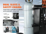 Welding Cart, 2-Tier Heavy Duty Welder Cart with Anti-Theft Lockable Cabinet, 265LBS Weight V952-ECDCHJTC265LB8FATV0