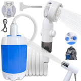 Portable Camping Shower with USB Rechargeable Electric Pump, Digital Display, Multiple Spray Modes, V1189-LC-LY-00070