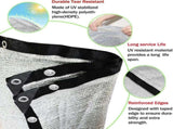 70% Aluminet Shade Cloth 6.5 ft x 10 ft-Fabric Sun Block Sun Reflect-Free 12pcs 6" Ball Bungee V1259-DP01-A-4193