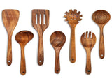 Wooden Kitchen Utensil Set 7 Pcs Teak Wooden Ladle and Cooking Utensils V1188-MAGFD72-04561-1