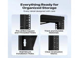 12U Wall Mount Server Rack, 68.04 kg Max Load Capacity, Open Frame Network Rack with 180 Degrees V952-BGSJJ12U18YC9I110001V0