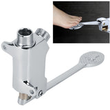 G1/2 Thread Copper Floor Mount Foot Pedal Valve Accessory for Bathroom Basin Faucet V1294-YM0901-3112200103911