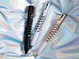 18X Geometric Metal Crinkle Pen Fidget,Stress Relief Metal Shape Shifting Switchpen,0.5mm V1369-AZ3-W-19089