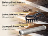 ASMOKE Essential Smart Portable Wood Pellet Grill & 3pc BBQ Tool Set & 5lb Applewood Pellets V642-XFAS-ESS-GRL-TLK3-AP5LB
