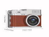 Mini camera retro version, wearable mini camera - 1080P high-definition video, 0.96-inch IPS screen, V1105-YAZXJ-01