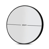 Embellir 2 Wall Mirror Makeup 60cm Home Decor Framed Mirrors Bathroom Round Black MM-E-WALL-ROU-BK-60-X2