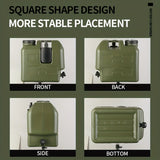 Green 20L Water Container Camping Water Container Outdoor Water Storage Portable V1102-DSZ-WC-20L
