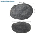 9Pcs Grey Flat Stones Ideal for Painting Craft Projects and Garden Landscaping V1370-AZ4-14484