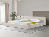 Ralph King Bed Frame Fabric Upholstery in KD slat V43-BED-RALP-K
