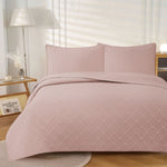 Jane Barrington Morris Blush Ultrasonic Embossed Lightly Quilted Reversible Coverlet Set Queen V442-IDC-COVERLETS-MORRIS-BLUSH-QS