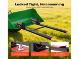 Pallet Forks, 1814 kg Clamp on Pallet Forks, 149 cm Total Length Heavy-Duty Tractor Fork with V952-TPHCKDJK60INXOZ1G001V0