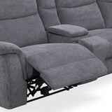 Large Sectional Corner Modular Lounge Suite in Fabric with Electric Recliner V43-SOF-HRLEY-GP