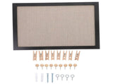 Cork Board for Bedroom Wall in Black 1 Set for Message Posting V1369-AZ3-W-10504