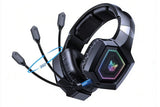 2.4GHz Wireless Gaming Headset with Flip Microphone for PC-Black V1263-JX-7533-1
