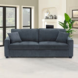 2+3 Seater Sofa Set Polyester Charcoal Fabric Multilayer Two Pillows Individual Pocket Spring V43-SET-MLN-3S-2S-CH