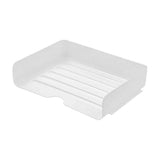 Stackable Paper Lter Tray Multi-Tier Plastic Desktop File Organizer Rack Open Document Book Storage V1369-AZ3-W-11133