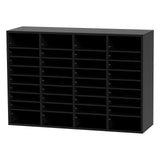 Wood Literature Organizer, 36 Compartments, File Sorter with Removable Shelves, Mailboxes Slot for V952-MZWJZLFPJBH363KG5V0