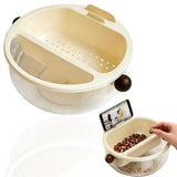 Snack and Veggie Platter with Removable Compartments and Convenient Handles, Versatile Serving Tray V1366-AZ2-W-23990