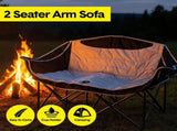 Double Camping Chairs Outdoor Lawn Camping Couch Heavy Duty Folding Chairs Strong Loading Capacity V985-CAMPINGSOFA