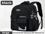 Teenager Backpack Safe Materials Backpack Multiple Compartments Backpack Ample - Blue - Size 44-32CM V1106-813-30058-BLU-44-32CM