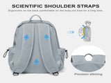 BJLFS Unisex Lightweight Water-Resistant Backpack, Black Blue V1189-LWWAL-20260325-00067