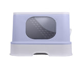 PaWz Cat Litter Box Fully Enclosed Toilet Purple PT1016-PR