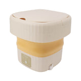 6L Small Washer Yellow Mini Machine Foldable Portable Large Capacity Basket High Speed Motor V1294-YM0901-3113230175611