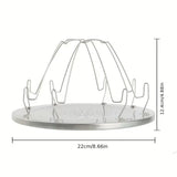 1 Piece Foldable Stainless Steel Camping Grill, Rust-Resistant Outdoor Cooking Rack for Camping, V1189-LC-HW-00314