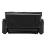 Sarantino Faux Leather Sofa Bed Couch Lounge - Black SOFA-M2900-PVC-BK