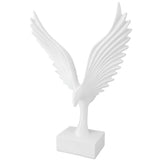 Resin Eagle Figurine Home Decor Abstract Eagle Wing Statue Sculpture Ornament Crafts Office Desk V1294-YM0901-3115240054612