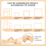 Needlepoint Stretcher Bars Tool Free Easy Assembly Comfortable to Touch and Safe Wood Stretcher Bar V1366-AZ2-W-15007