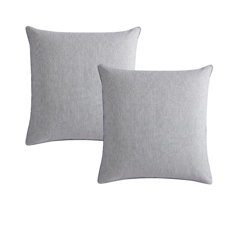 Platinum Collection Pair of Balmoral Ash European Pillowcases 65 x 65cm V442-LED-PILLOWC-BALMORAL-ASH-EU