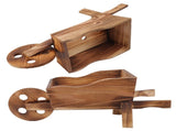 Flower Pot Wooden Cart Innovative Succulent Wheelbarrow Flower Pot for Courtyard Home Decoration V1294-YM0715-3111220152511