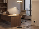 Emitto Modern Floor Lamp 2-in-1 Adjustable Reading Light Remote Control Timer LI0583-AU