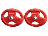 Everfit Weight Plates Olympic 15kgx2 Dumbbell Barbell Plate Weight Lifting Home Gym Red FIT-K-DB-PL-SET-30KG