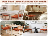 Memory Foam Chair Cushions Set of 4, Thick Indoor Seat Cushions Dining Chairs Tufted Seat Pads V1188-CYX-DP-674
