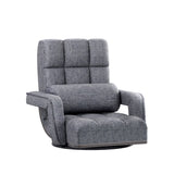 Artiss Floor Lounge Sofa Bed Swivel Grey FLOOR-0163-GY