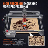 Laser Engraver, 5W Output Laser Engraving Machine, 16.1" x 15.7" Large Working Area, 10000mm/min V952-KZXSE5W4140CMJMXEV3